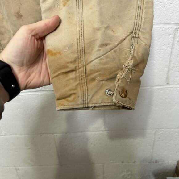 Vintage Carhartt Blanket-Lined Detroit Jacket “Brown” J01 - Picture 4 of 15